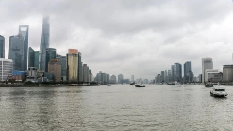 Shanghai Bund Time lapse HD Stock Footage 100284523
