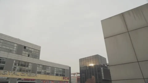 Shanghai, CBD office building 스톡 동영상 194474261