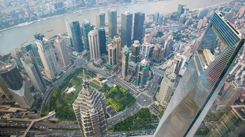 Shanghai center view Video stock 77673298