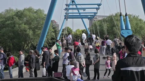 Shanghai City Park Stock Footage 97403238