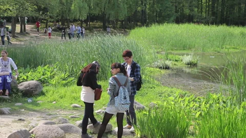 Shanghai City Park Stock Footage 97527863