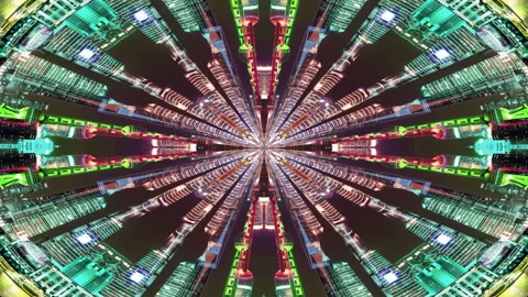 Shanghai city skyline tiny planet Video stock 312690436