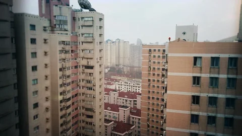 Shanghai city skyscraper Stock-Footage 108086831