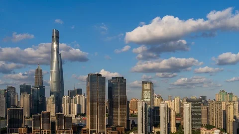 Shanghai City Timelapse Stock Footage 95734239