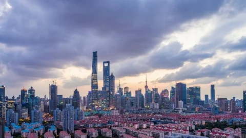 Shanghai City Timelapse. Vídeo Stock 100366070