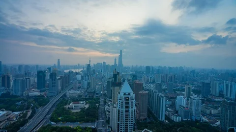 Shanghai City Timelapse. 스톡 동영상 100366896