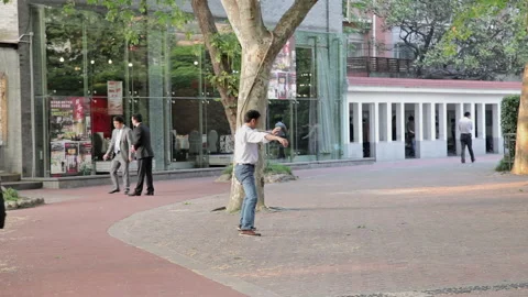 Shanghai Civilized Park Stock Footage 86260305