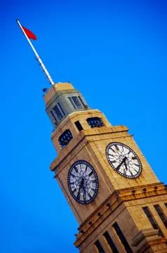 Shanghai clock tower Stock Photos