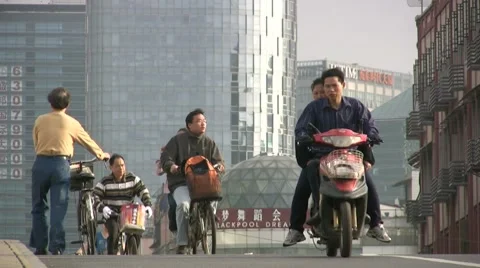 Shanghai commuters Vídeos de archivo 7742008