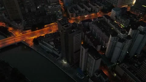 Shanghai Dawn Stock Footage 136664290