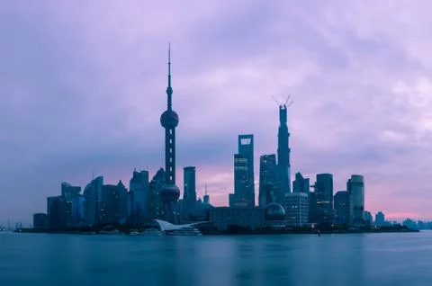 Shanghai at dawn Stock Photos