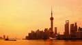 Shanghai at dawn, time lapse(zoom out). Please search more: "ChinaHDV-Shanghai" HD Footage