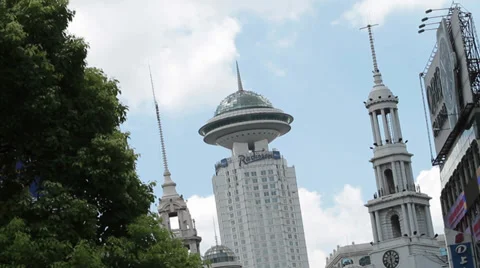 Shanghai downtown Video stock 33174971