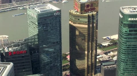 Shanghai Downtown Video stock 47293976