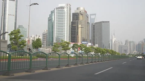 Shanghai Driving On Highway Vidéo 164066100