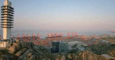 Shanghai drone view 스톡 동영상 93720105