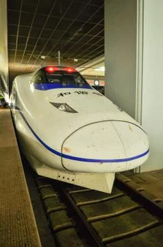 Shanghai fast speed train Stock Photos
