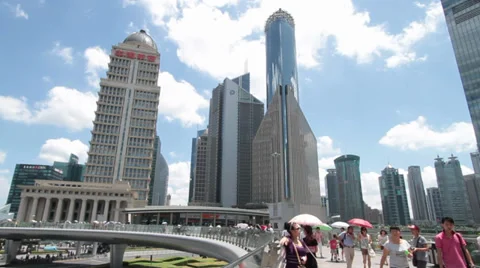 Shanghai Financial District Stock Footage 33362824