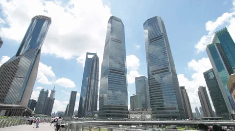 Shanghai Financial District Stock Footage 33363365