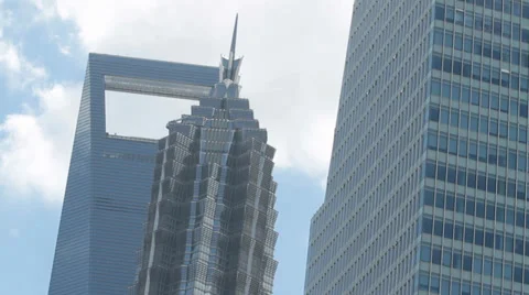 Shanghai Financial District Stock Footage 33363376