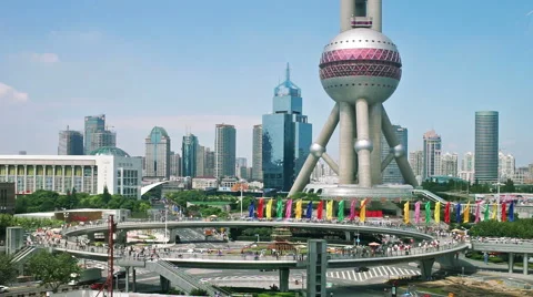 Shanghai Lujiazui Stock Footage 55021927