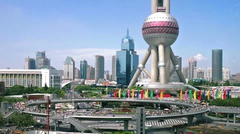 Shanghai Lujiazui Stock Footage 55025238