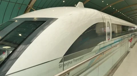 Shanghai Maglev station Vídeos de archivo 54136027