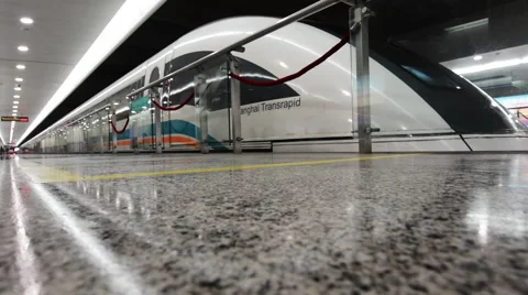 Shanghai Maglev Train Stock Footage 48914977
