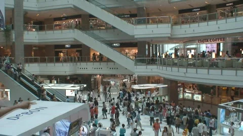 Shanghai Mall 3 Stock Footage 594963
