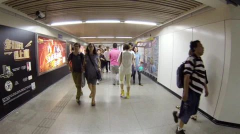 Shanghai Metro 2 24fps Video stock 40477995