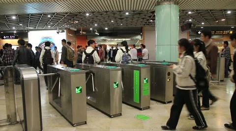 Shanghai Metro 4 Stock Footage 44777937