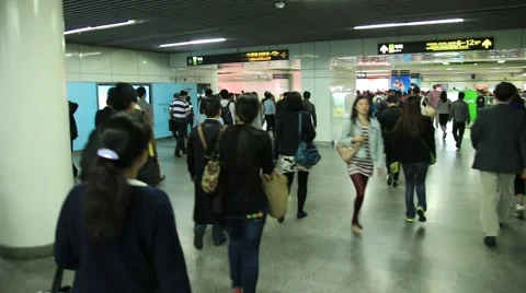 Shanghai Metro 6 Stock Footage 44776533
