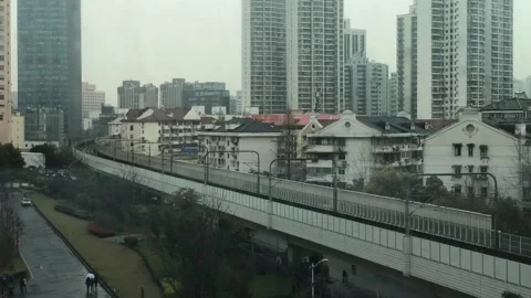 Shanghai Metro Timelapse Stock Footage 136976536