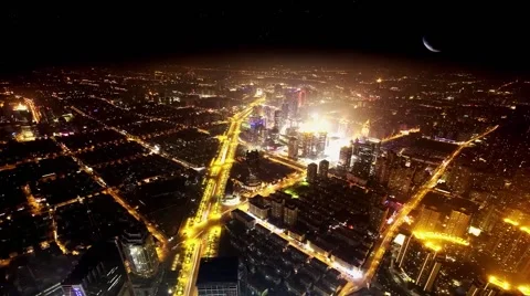 Shanghai ,night Stock-Footage 53470672