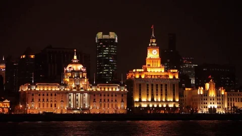 Shanghai, night Stock Footage 78052643