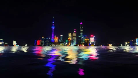 Shanghai at Night 库存影片 105207469