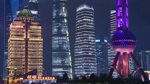 Shanghai Night 動画素材 154077536