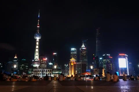 Shanghai night Stock Photos