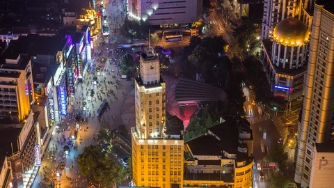 Shanghai Nightscape Timelapse Stock Footage 100370254