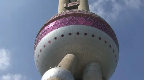 Shanghai observation tower Video stock 11235821