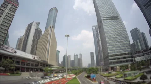 Shanghai panoramic time lapse Stock Footage 68835061