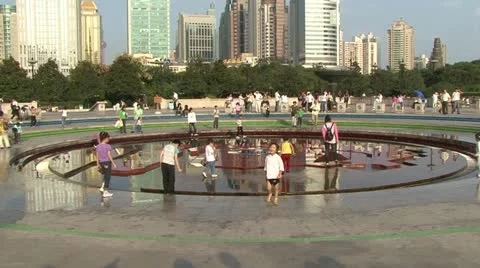 Shanghai park Video stock 11235881