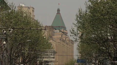 Shanghai Peace Hotel Stock Footage 37763142