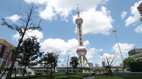 Shanghai Pearl Tower Video stock 33170916