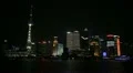 Shanghai Skyline, China, Hangpu River, Skyscrapers, Cityscape, Ship, time lapse HD Footage