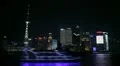 Shanghai Skyline, China, Huangpu River, Skyscrapers, Cityscape, Boats time lapse HD Footage