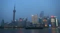Shanghai Skyline, China, Huangpu River, Skyscrapers, Cityscape, Boats, Ships HD Footage