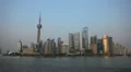 Shanghai Skyline, China, Huangpu River, Skyscrapers, Cityscape, Boats, Ships HD Footage