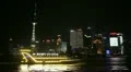 Shanghai Skyline, China, Huangpu River, Skyscrapers, Cityscape, Ship Boats Night HD Footage