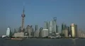 Shanghai Skyline, China, Huangpu River, Skyscrapers, Cityscape, Boats, Ships HD Footage